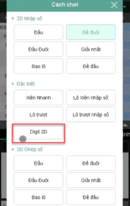 cách đặt dàn đề digit 2D nhanh 27 bet